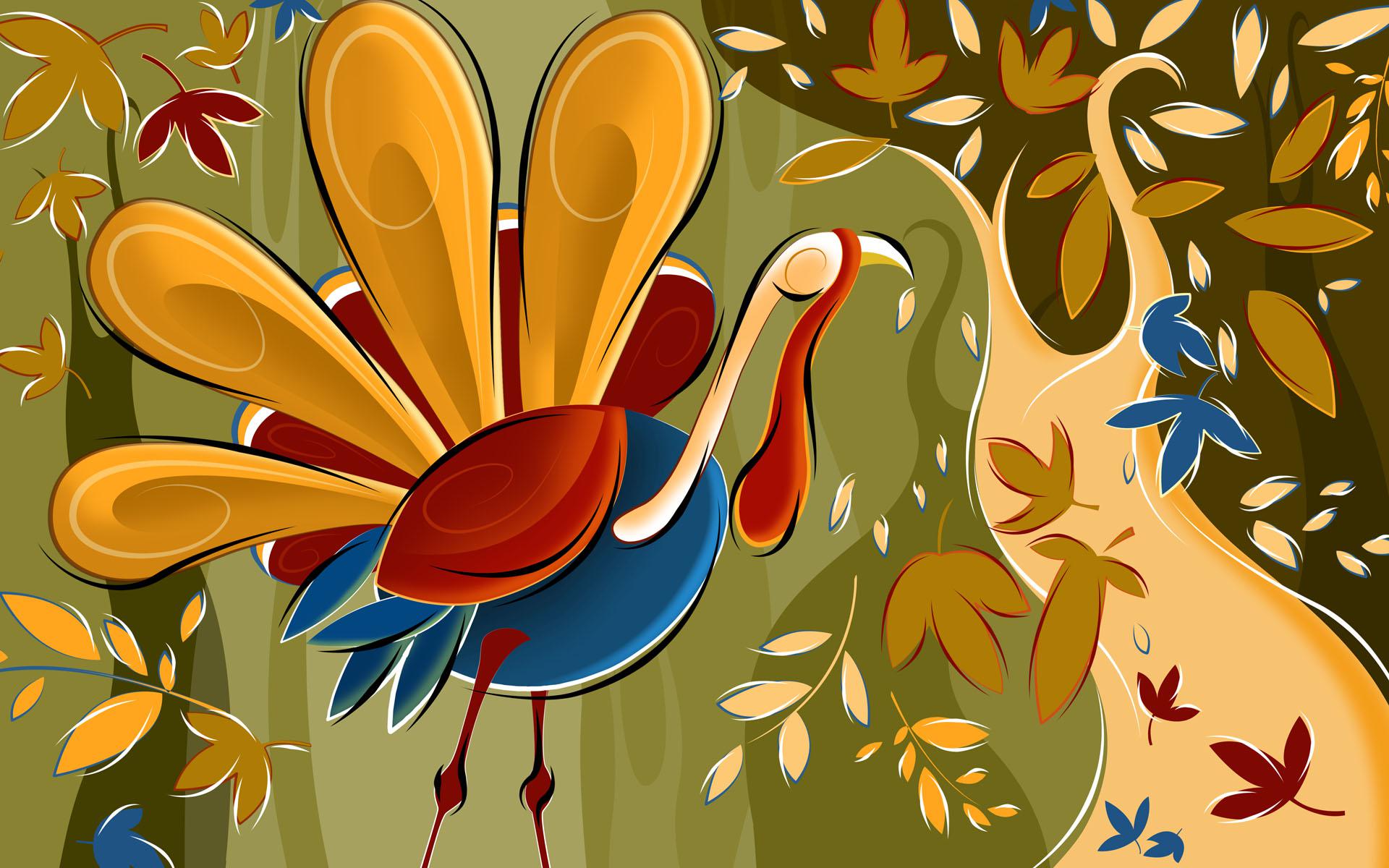 Thanksgiving, Turkey bird - desktop wallpaper
