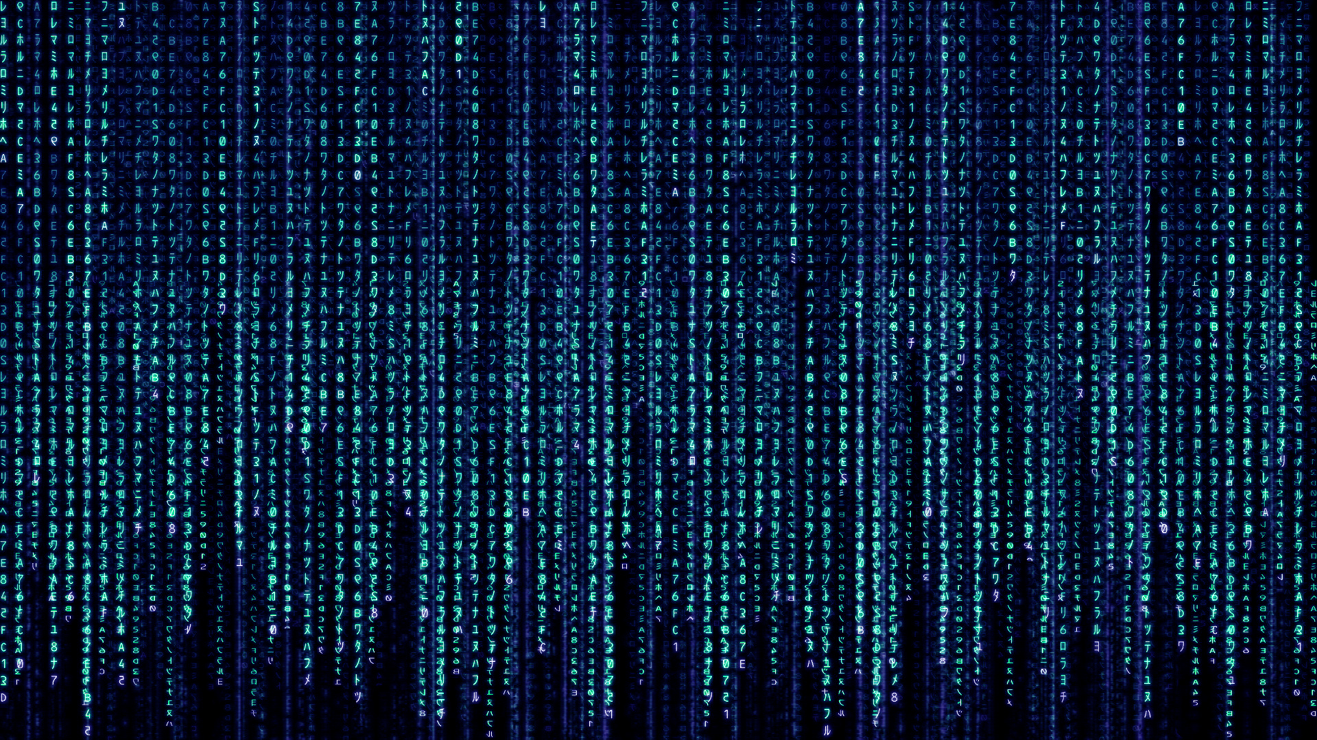 blue, minimalistic, The Matrix, code - desktop wallpaper