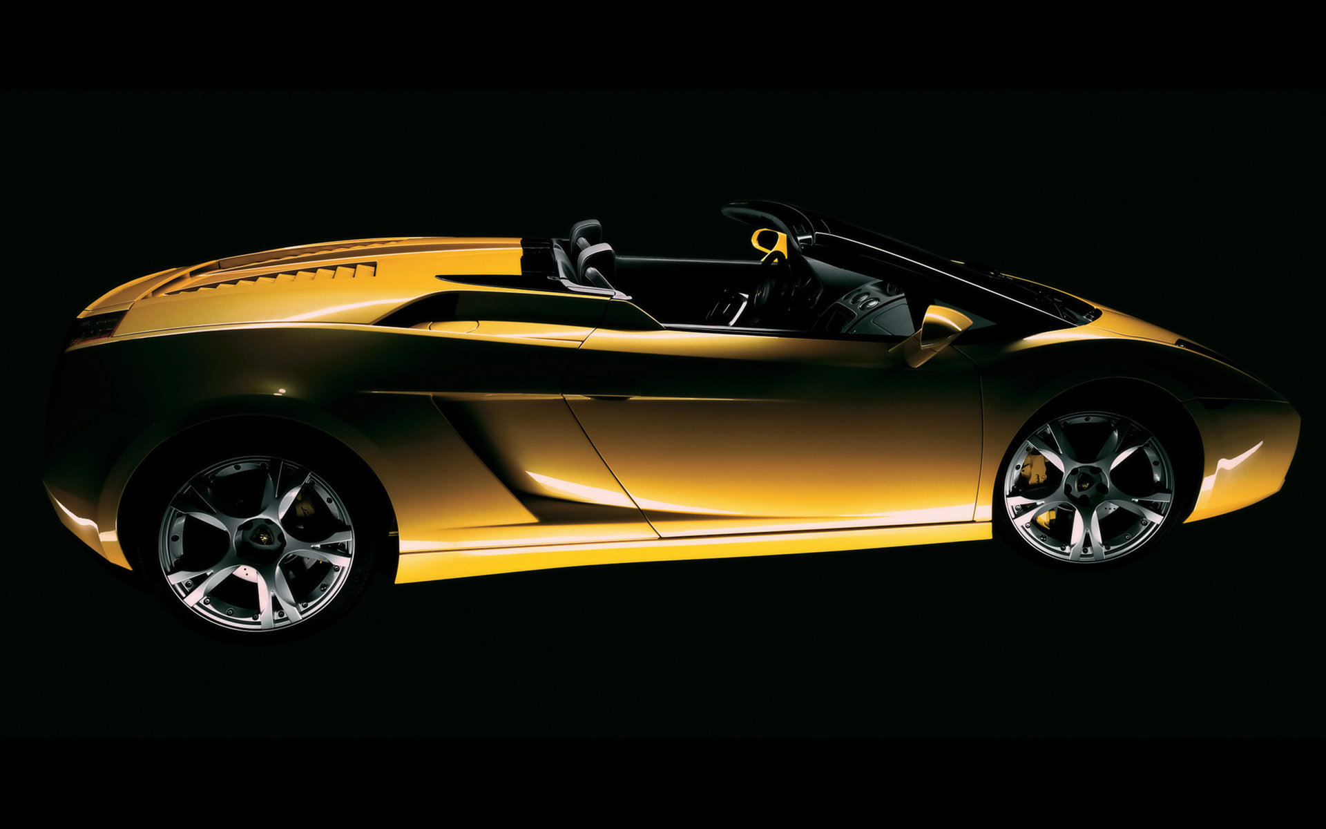 cars, vehicles, Lamborghini Gallardo, side view, yellow cars, italian cars - desktop wallpaper