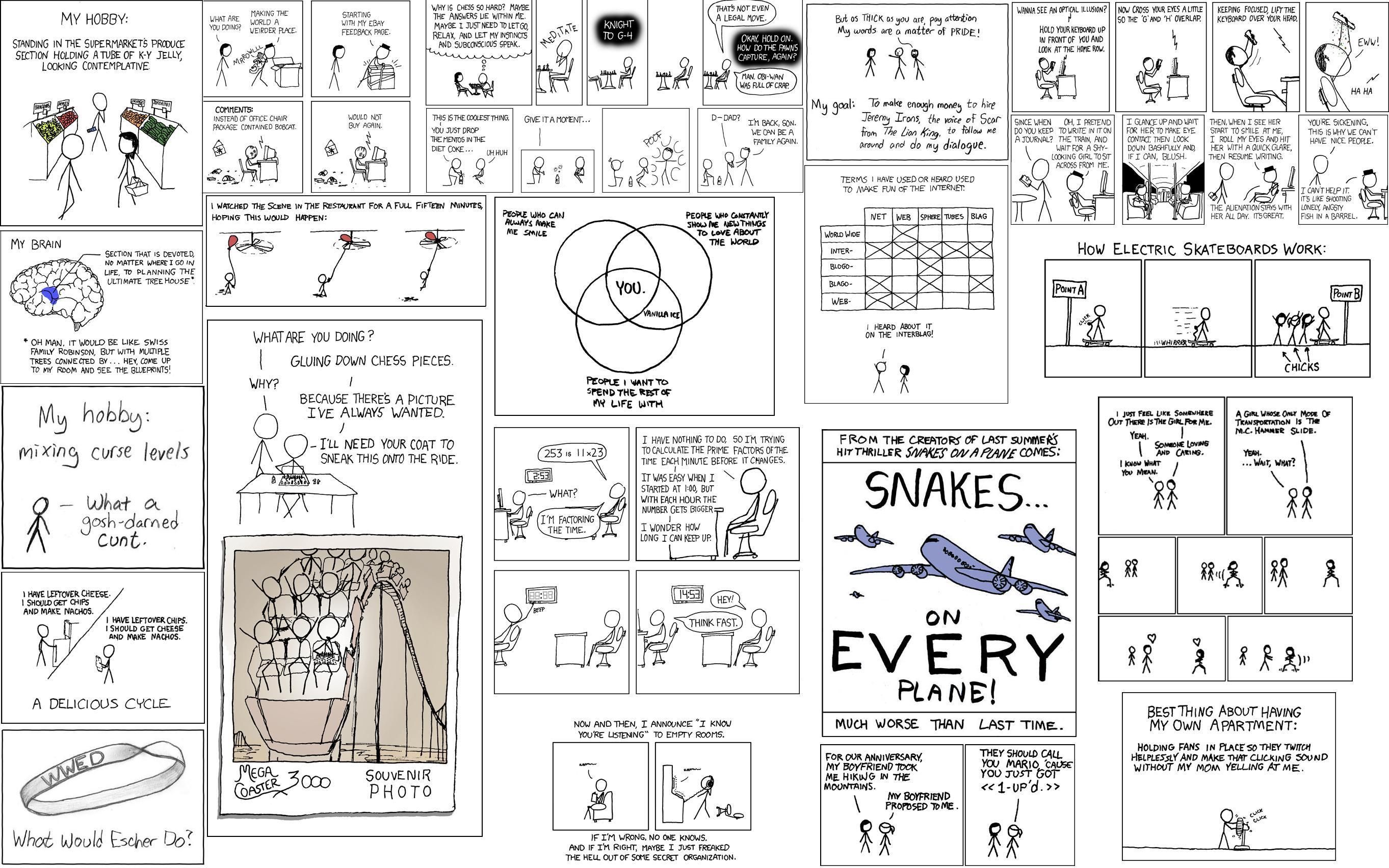 xkcd, comics, stick figures - desktop wallpaper