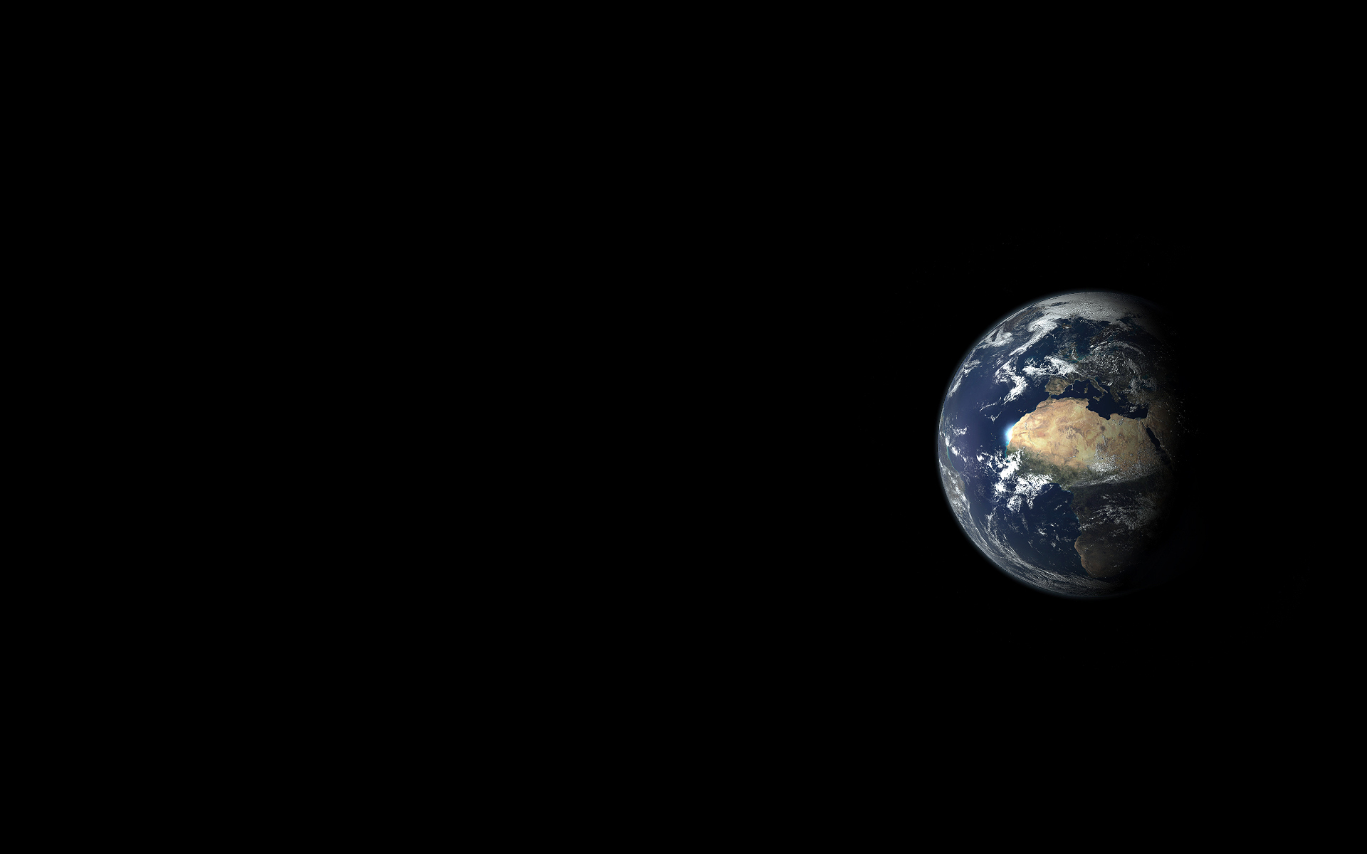 black, outer space, Earth - desktop wallpaper