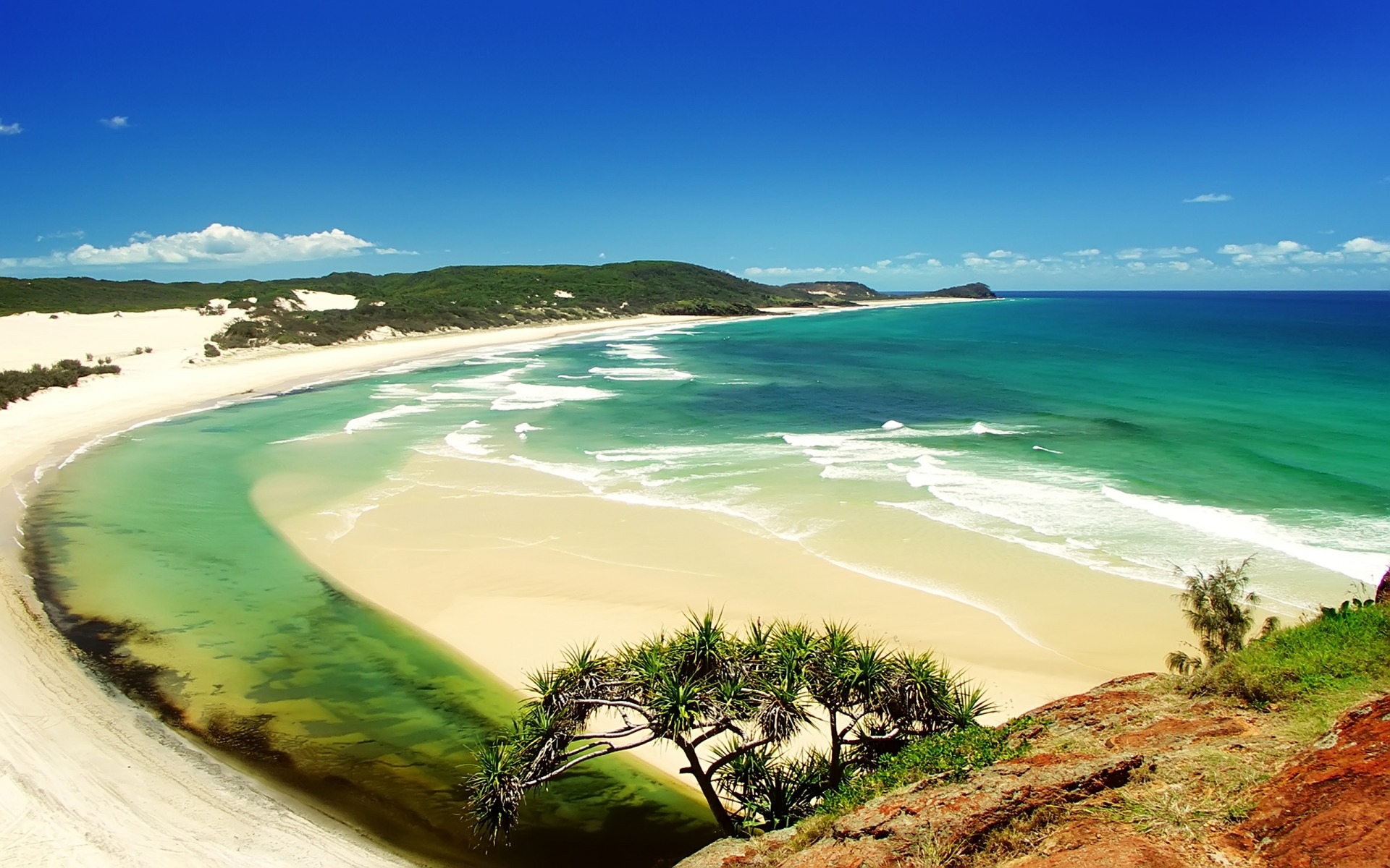 water, nature, sand, waves, shore, oceans, sunny, beaches - desktop wallpaper