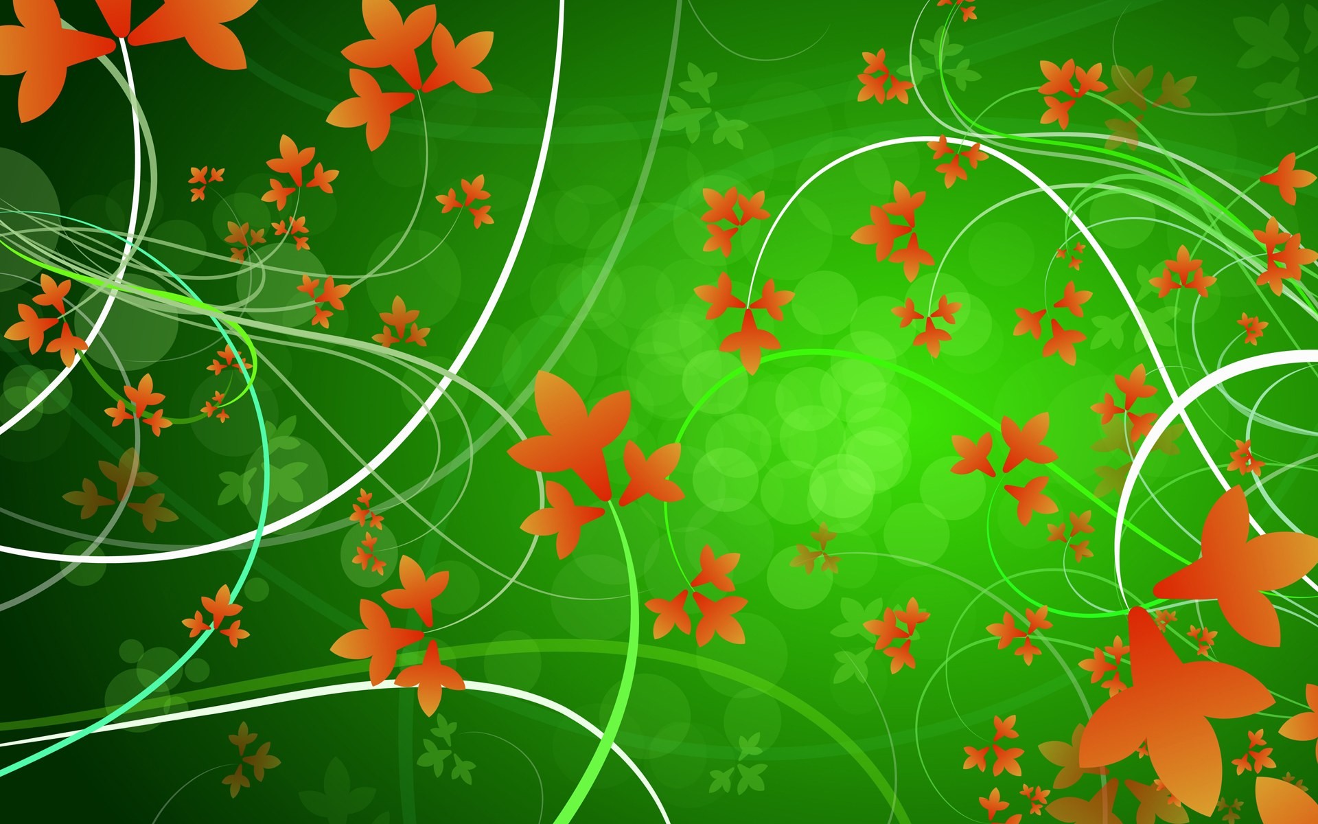 green, nature, floral - desktop wallpaper