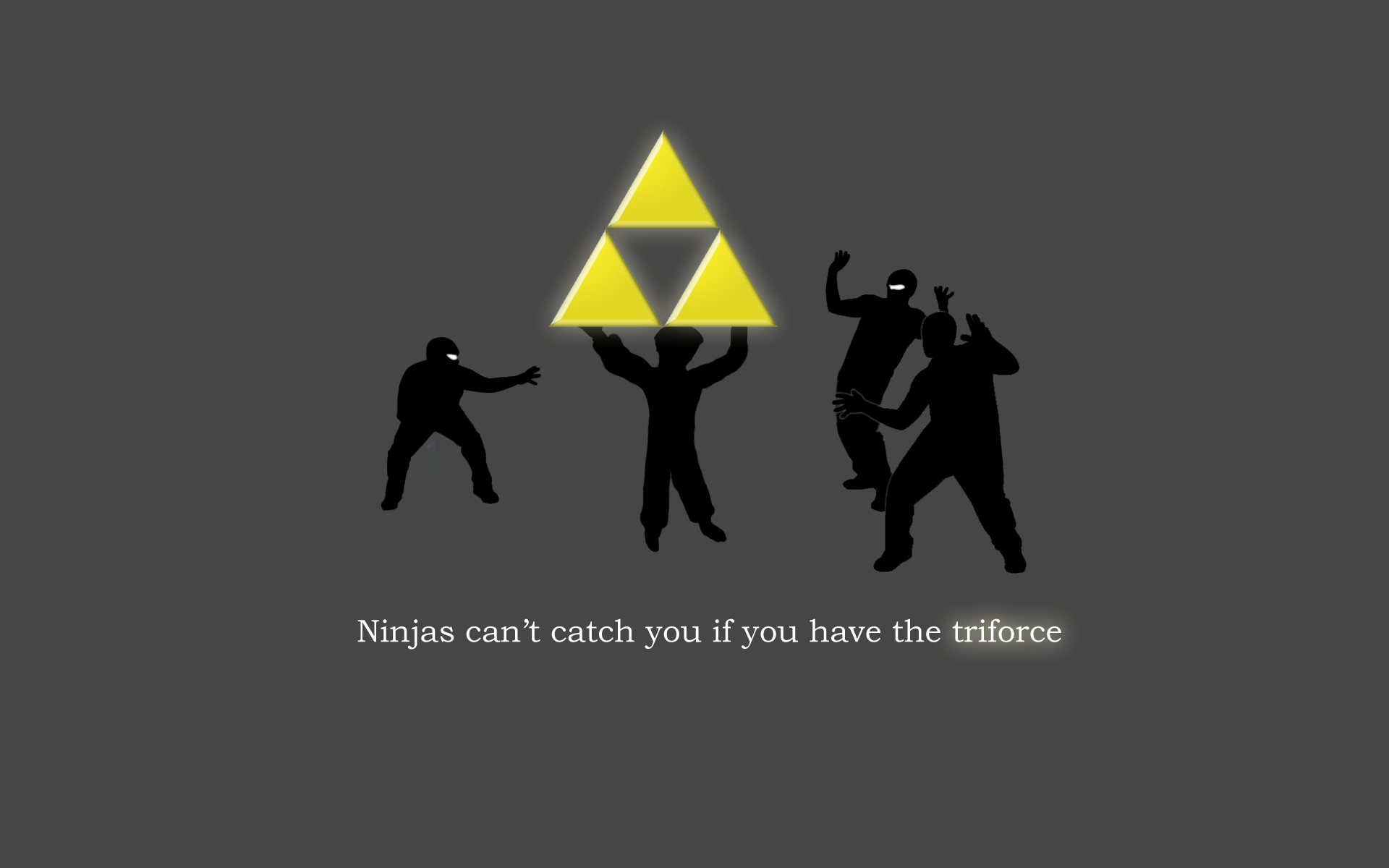 ninjas cant catch you if, triforce, The Legend of Zelda - desktop wallpaper