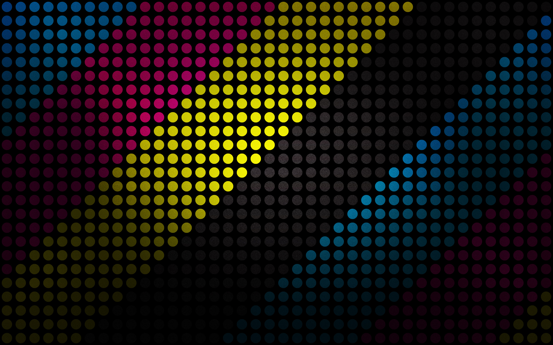 abstract, circles, CMYK, colors - desktop wallpaper