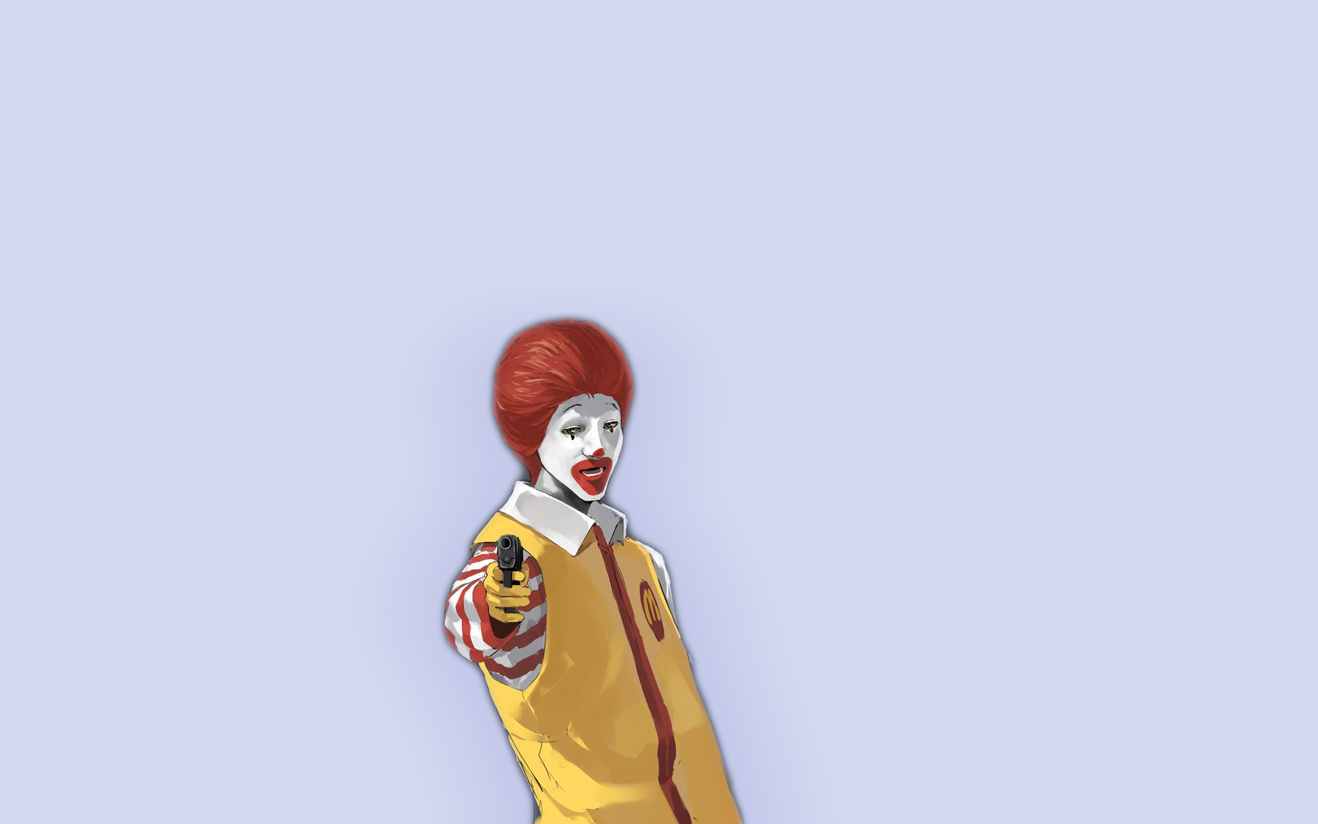 Ronald McDonald, simple background - desktop wallpaper