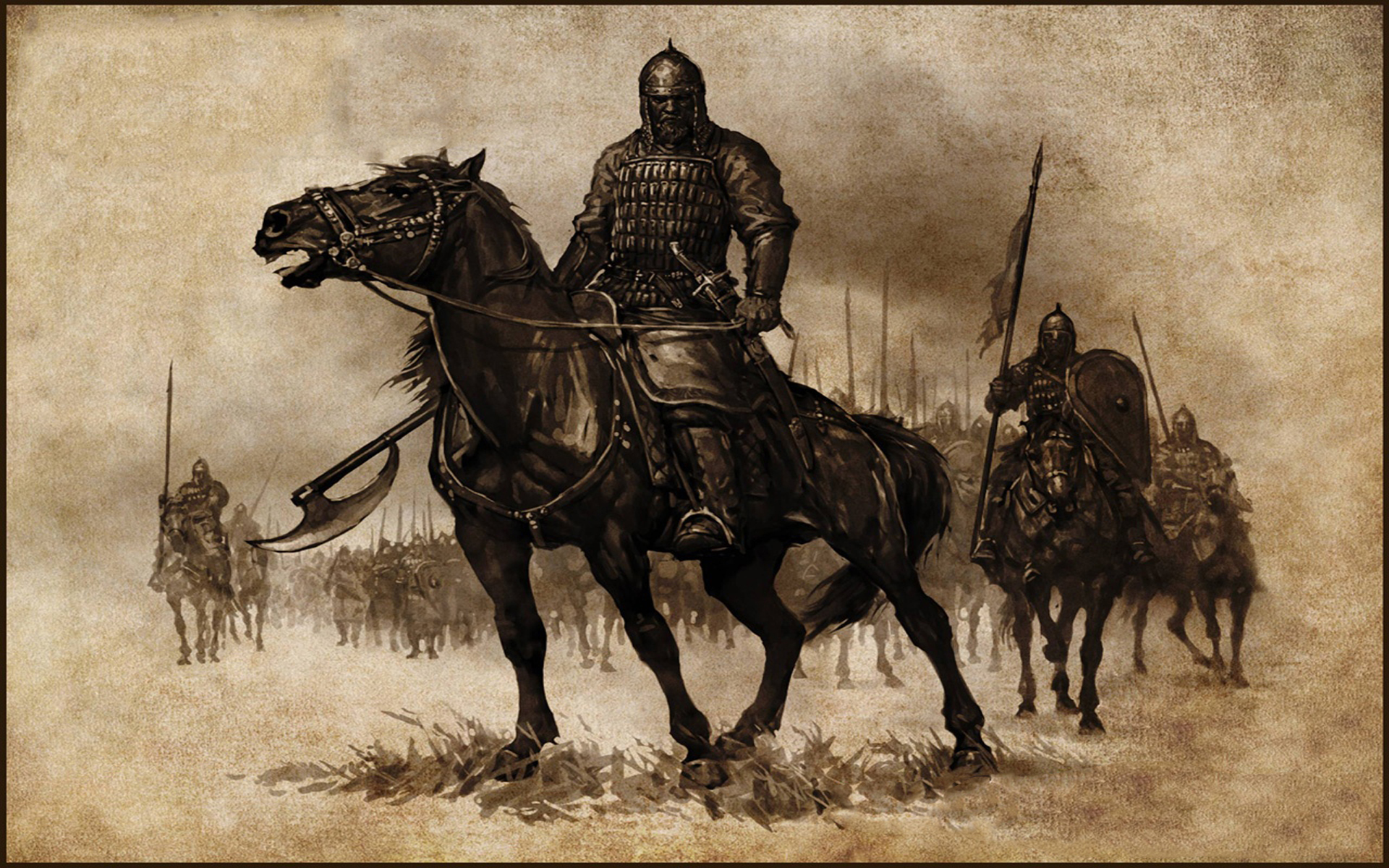 knights, Mount&Blade, artwork, medieval - desktop wallpaper