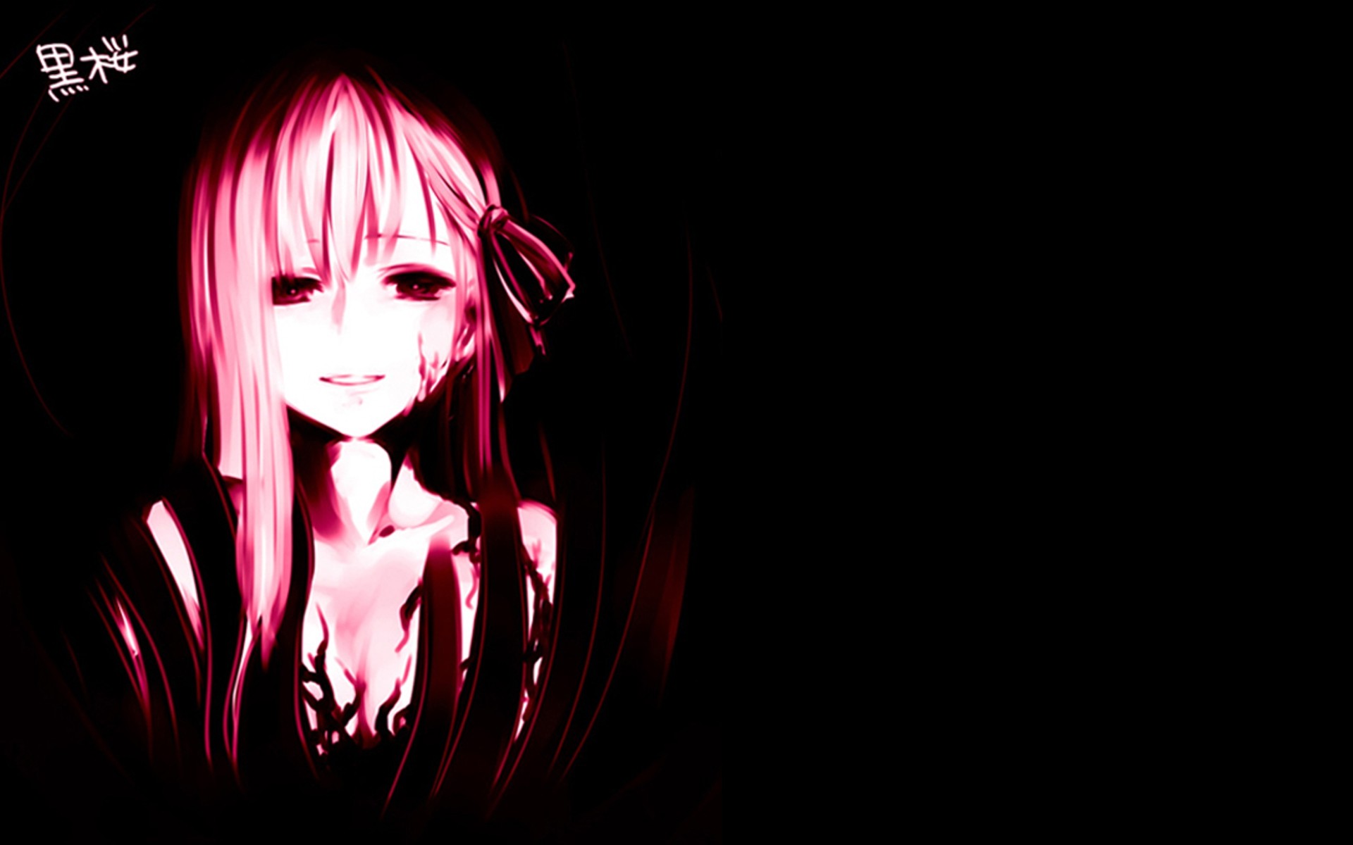 Fate/Stay Night, anime, Matou Sakura, simple background, Dark Sakura, Fate series - desktop wallpaper