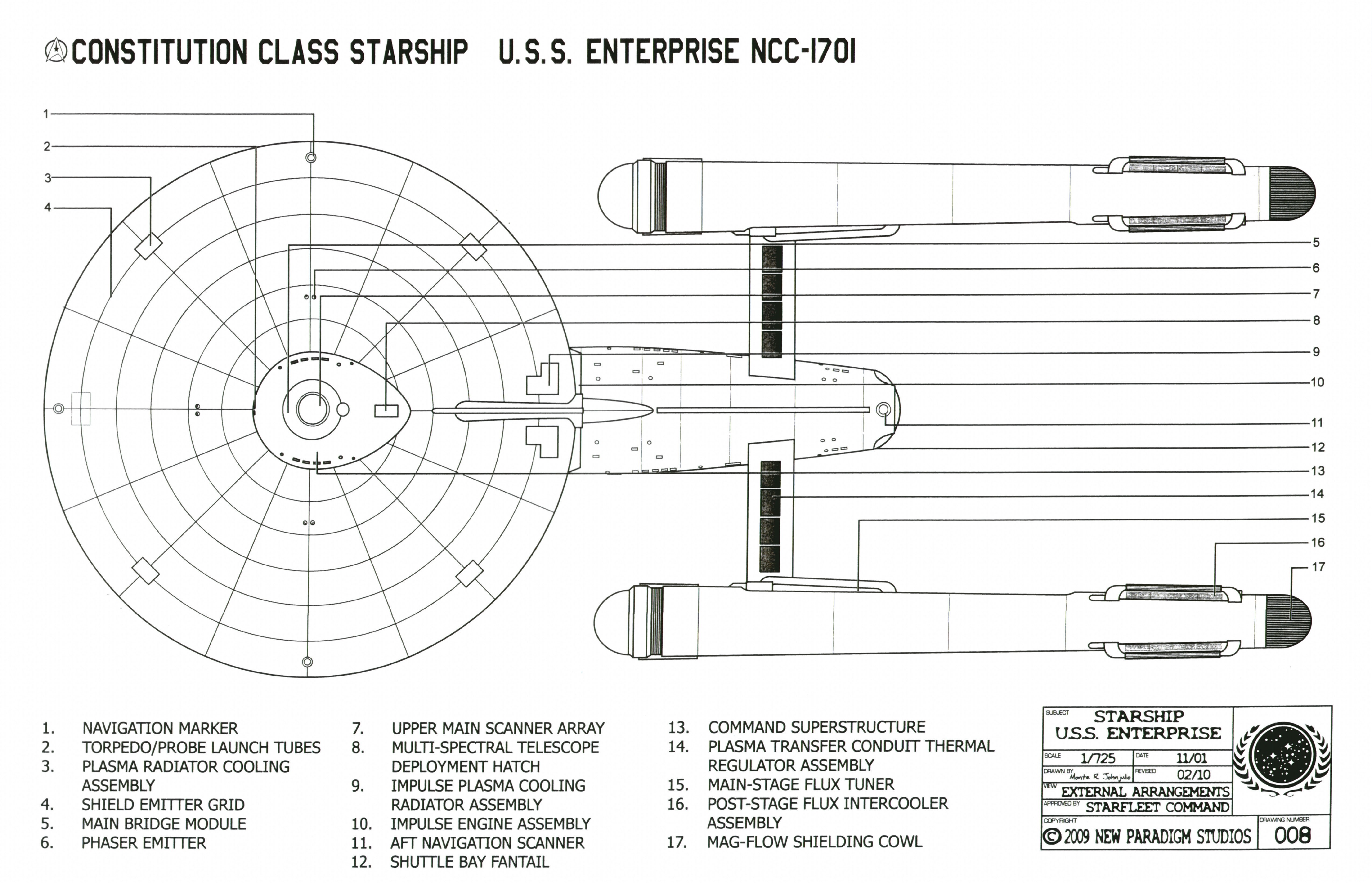 Star Trek, USS Enterprise, Star Trek schematics - desktop wallpaper