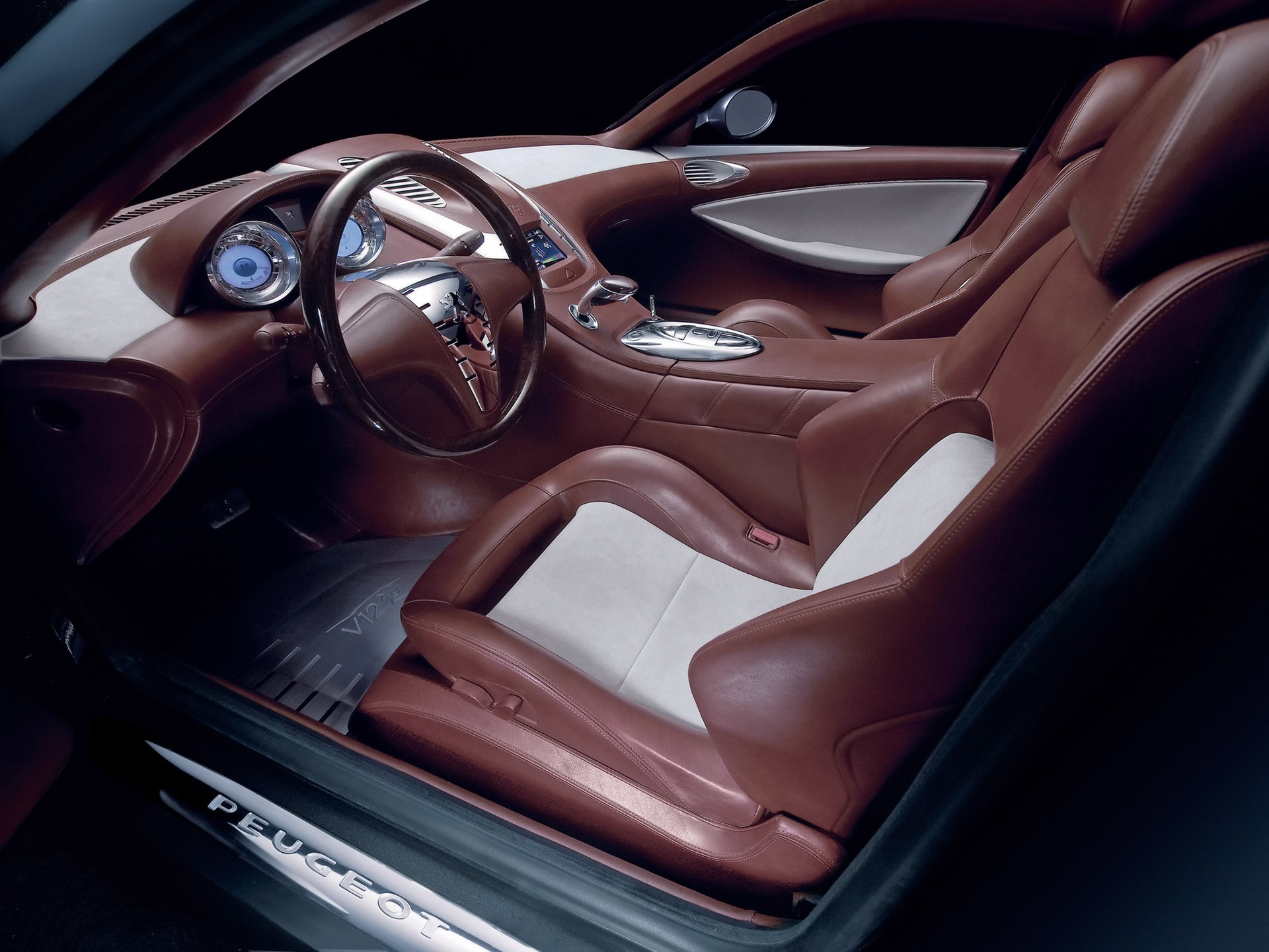 Peugeot, concept art, car interiors - desktop wallpaper