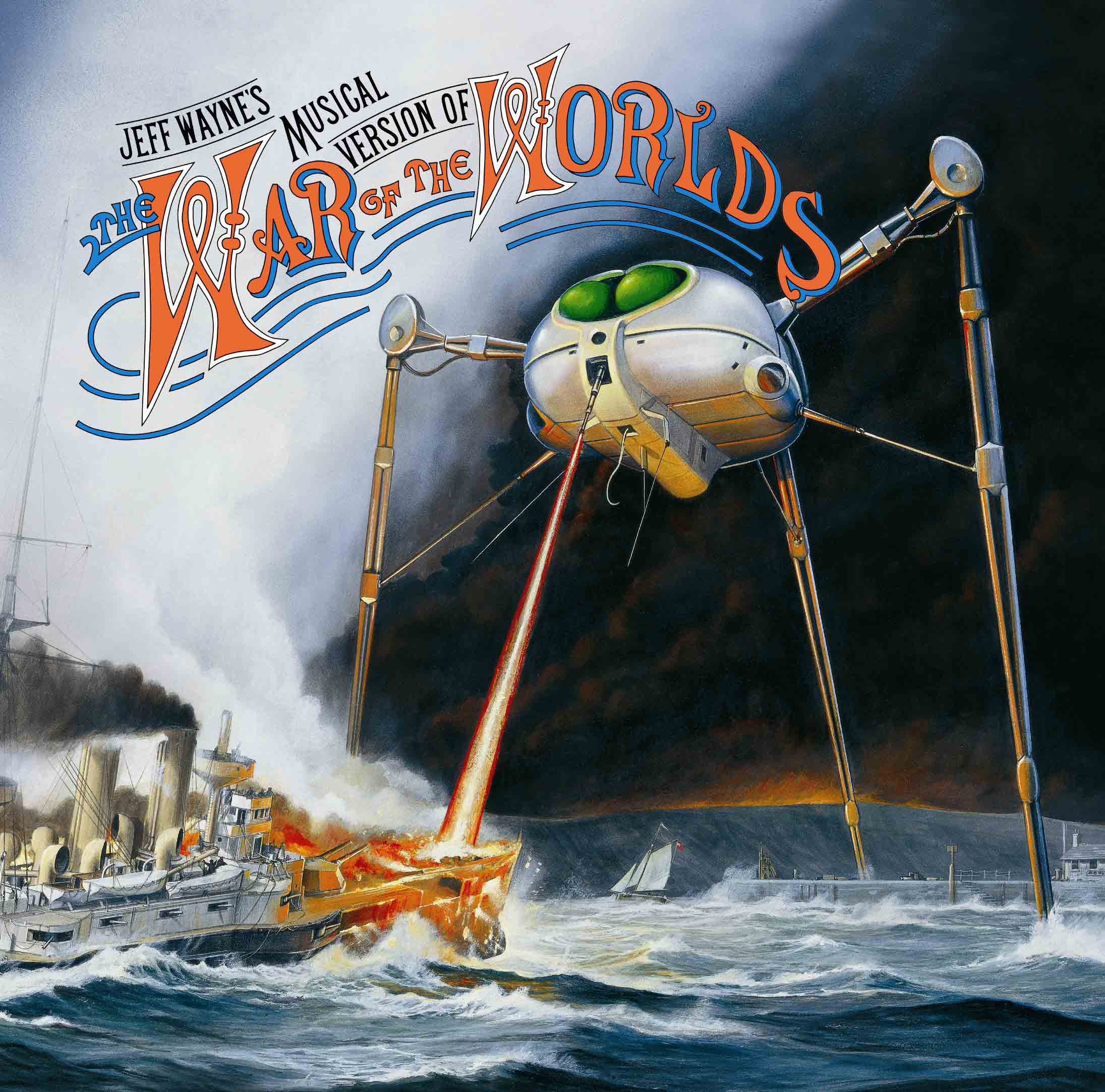 music, War of the Worlds, album covers, Jeff Wayne, 70's - desktop wallpaper