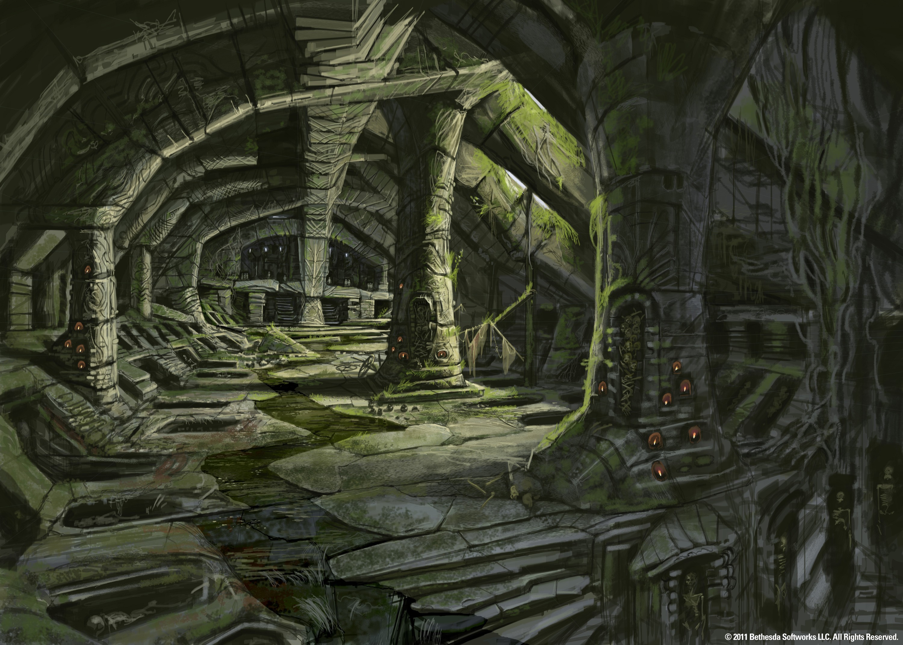 fantasy art, concept art, The Elder Scrolls V: Skyrim - desktop wallpaper
