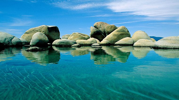 stones, Nevada, Lake Tahoe - desktop wallpaper