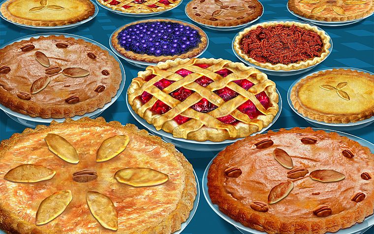fruits, food, desserts, pie, apple pie, pies - desktop wallpaper