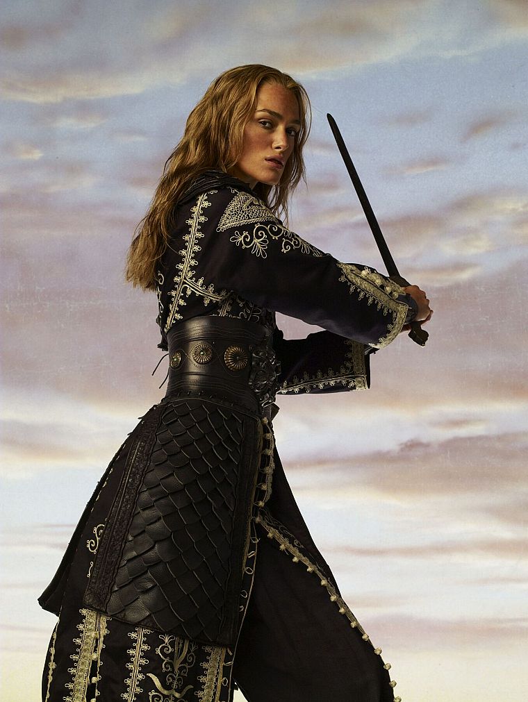 Keira Knightley, Pirates of the Caribbean, Elizabeth Swann - desktop wallpaper
