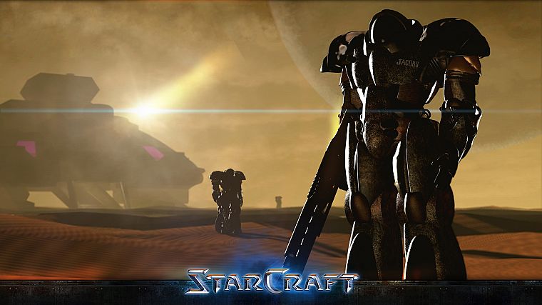 video games, StarCraft, US Marines Corps, StarCraft II - desktop wallpaper
