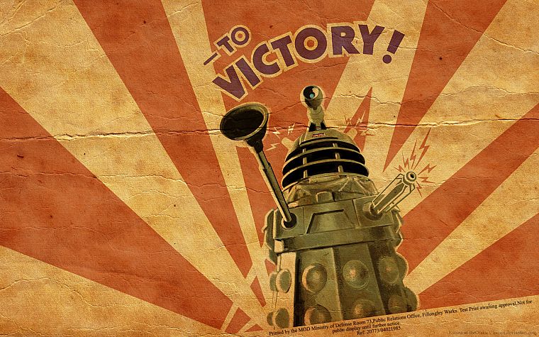 Dalek, propaganda, Doctor Who, posters - desktop wallpaper