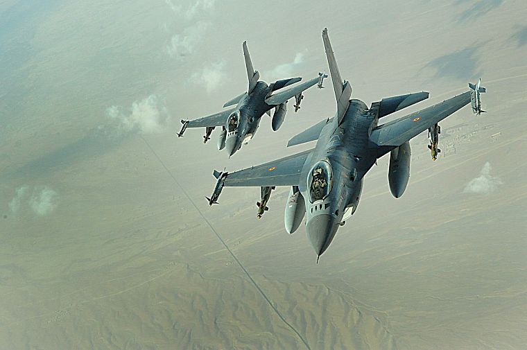 Falcon aircraft, F-16 Fighting Falcon - desktop wallpaper