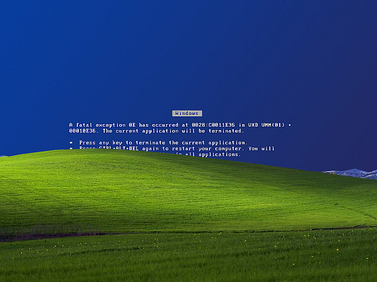 Windows XP, error, Microsoft Windows, Blue Screen of Death - desktop wallpaper