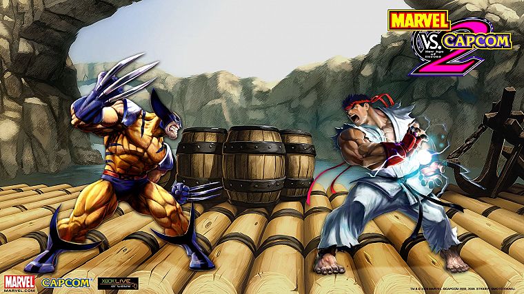 video games, Street Fighter, Marvel vs Capcom 2 - desktop wallpaper
