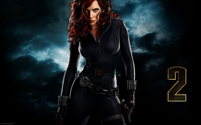 women, Scarlett Johansson, actress, Black Widow, Iron Man 2 - desktop wallpaper