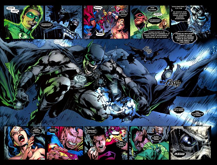 Green Lantern, Batman, DC Comics, Superman, Blackest Night, Wonder Woman - desktop wallpaper