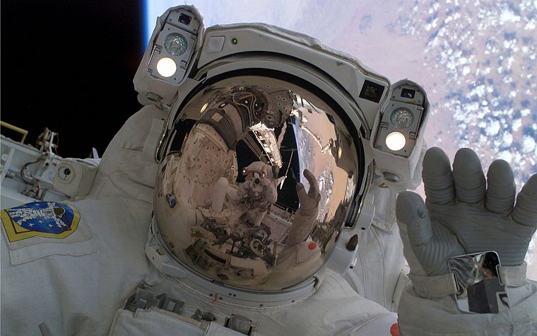 outer space, NASA, astronauts - desktop wallpaper