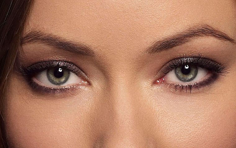 women, close-up, eyes, actress, models, Olivia Wilde, celebrity - desktop wallpaper