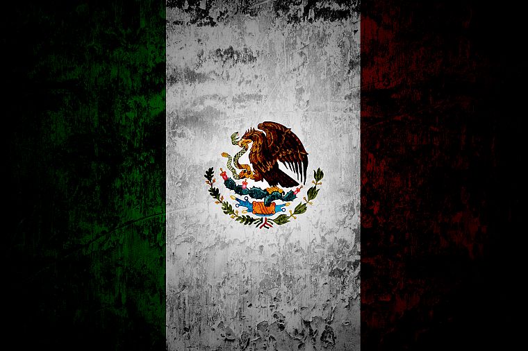 flags, Mexico, dirty - desktop wallpaper