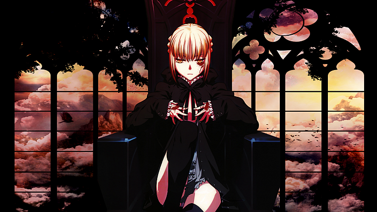 Fate/Stay Night, dark, Saber, Fate series - desktop wallpaper