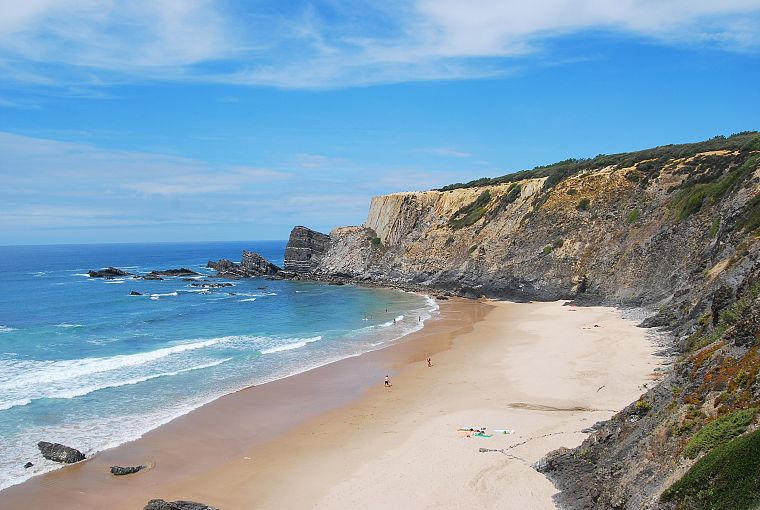 ocean, landscapes, waves, rocks, Portugal, sea, beaches - desktop wallpaper