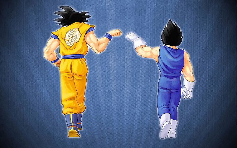 blue, Vegeta, Son Goku, Goku, Dragon Ball Z - desktop wallpaper