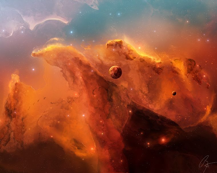 outer space, stars, planets, nebulae, JoeJesus, Josef Barton - desktop wallpaper