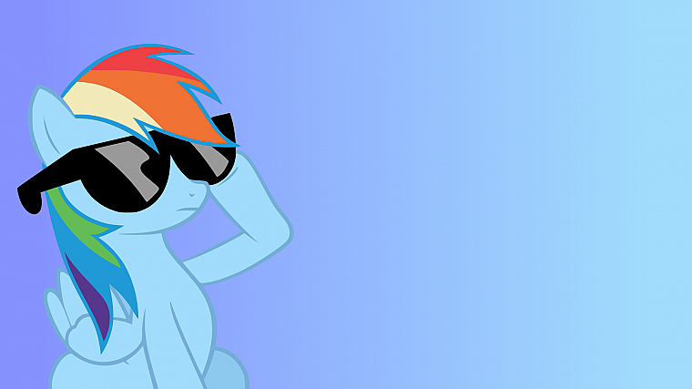 sunglasses, My Little Pony, Rainbow Dash - desktop wallpaper