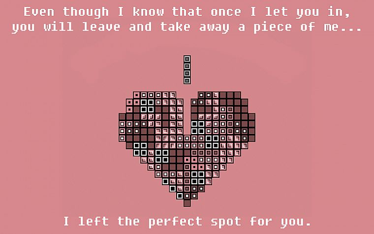 love, Tetris, hearts - desktop wallpaper