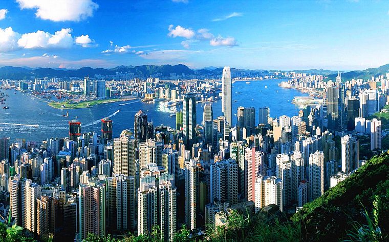 Hong Kong, city skyline, cities - desktop wallpaper