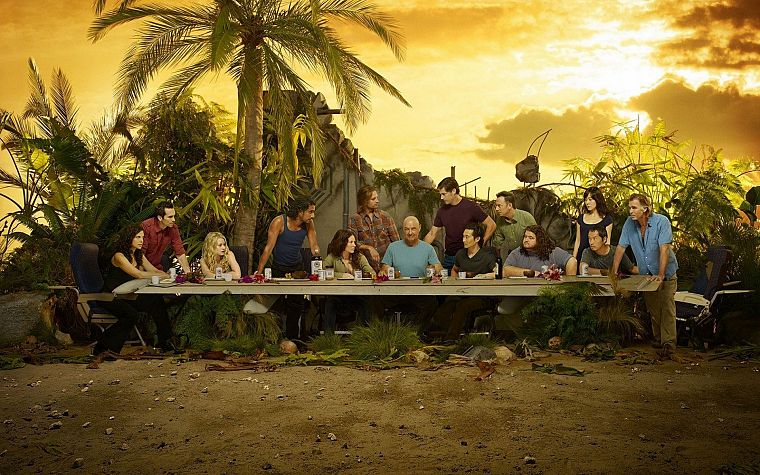 Lost (TV Series), The Last Supper, television cast - desktop wallpaper