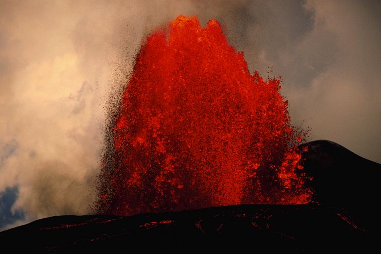volcanoes, lava, eruption - desktop wallpaper