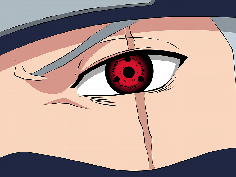 Naruto: Shippuden, Sharingan, Kakashi Hatake - desktop wallpaper