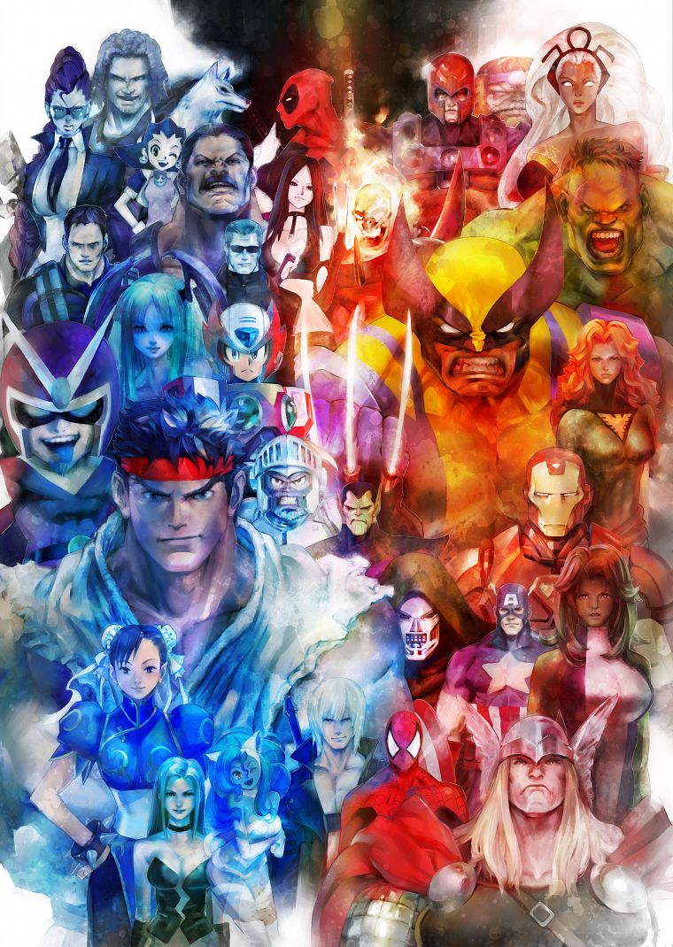Street Fighter, Capcom, Marvel vs Capcom, Marvel Comics - desktop wallpaper