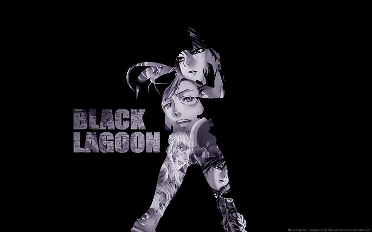 Black Lagoon, Revy, simple background - desktop wallpaper