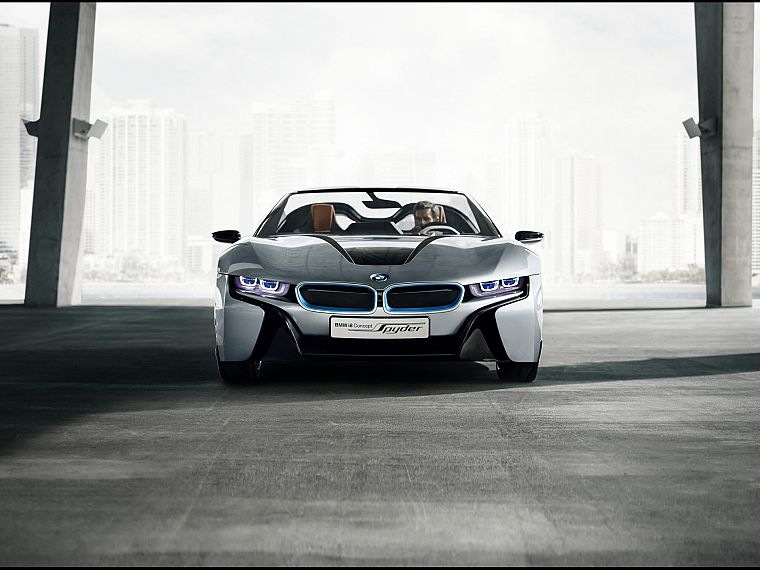 front, spyder, BMW i8 concept - desktop wallpaper