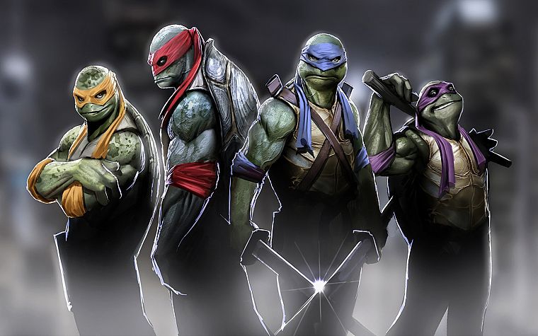 Teenage Mutant Ninja Turtles, donatello, Leonardo, raphael, Michaelangelo - desktop wallpaper