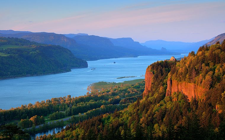 landscapes, nature, USA, Portland, rivers - desktop wallpaper