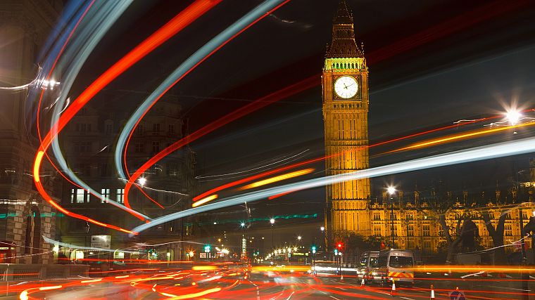 night, London, Big Ben, long exposure, cities - desktop wallpaper