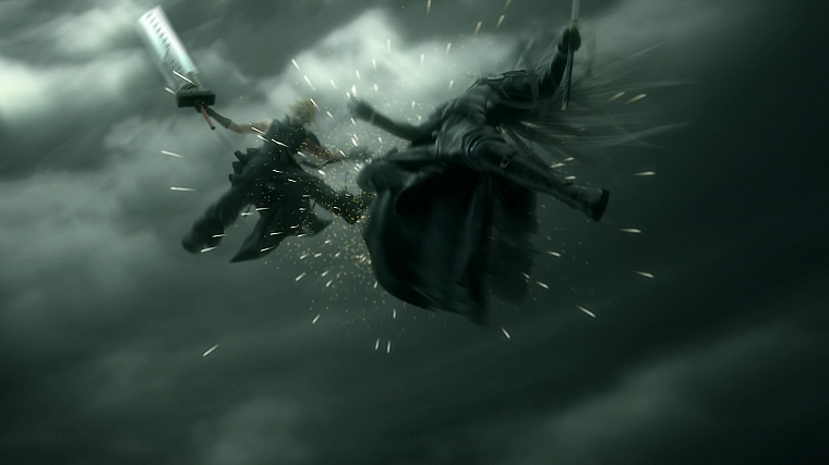 Final Fantasy VII Advent Children, Sephiroth, Cloud Strife, screenshots - desktop wallpaper