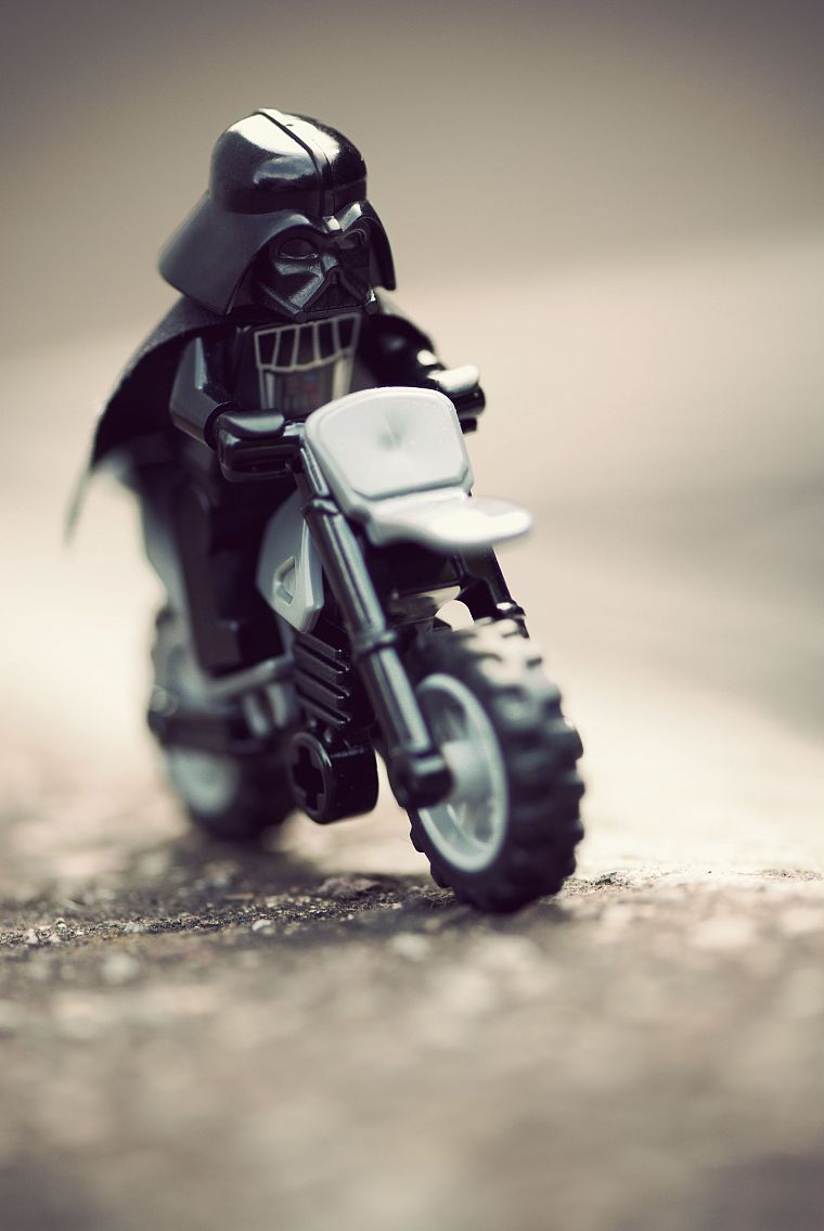 Star Wars, Darth Vader, motorbikes, Legos - desktop wallpaper