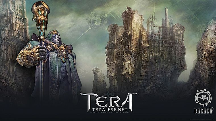 priest, Tera, MMORPG, male, Baraka, anime - desktop wallpaper