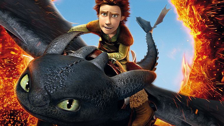 toothless, How to Train Your Dragon, Hiccup - desktop wallpaper