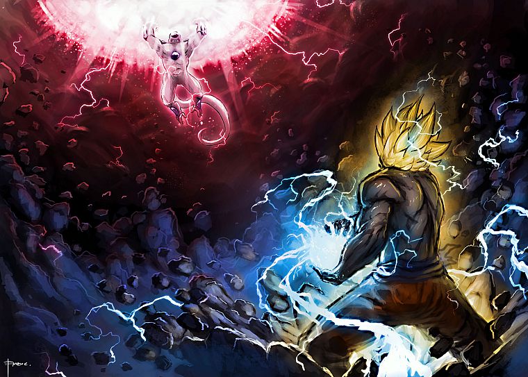 Son Goku, Frieza, Dragon Ball Z - desktop wallpaper